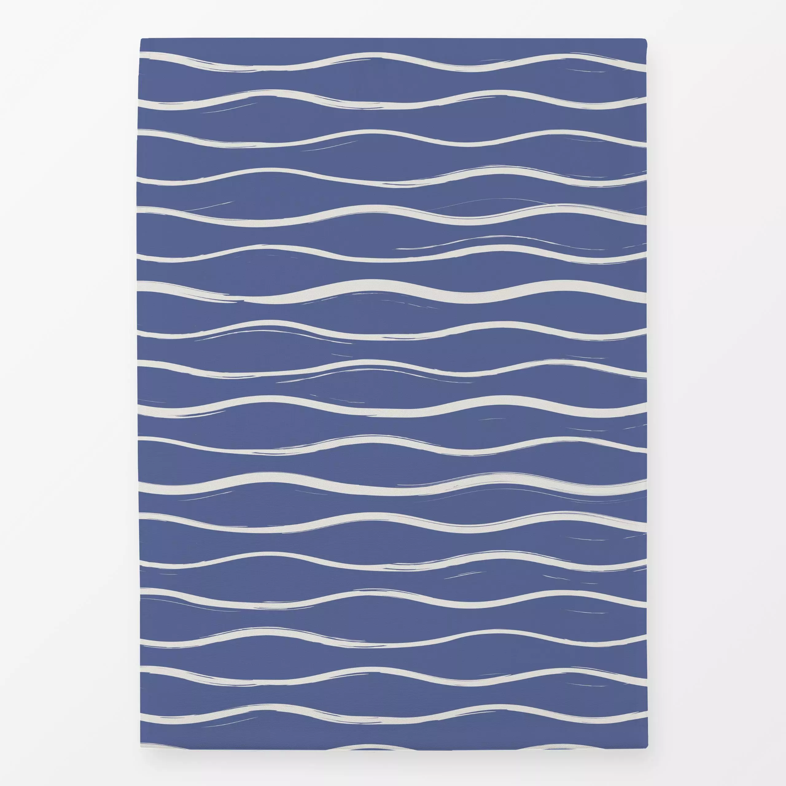 Geschirrtücher Waves Allover blau - Natur & Landschaft, Symbole & Muster - von „moDeern Design Studio"; Meer, Fische, Sommer...