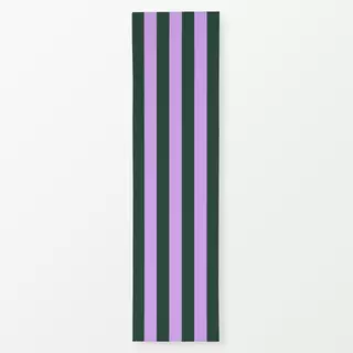 Tischläufer Streifen lila dunkelgrün
