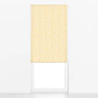 Raffrollo Butter Yellow Floral