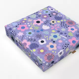 Bodenkissen Psychedelic Bold Blumen Lilac