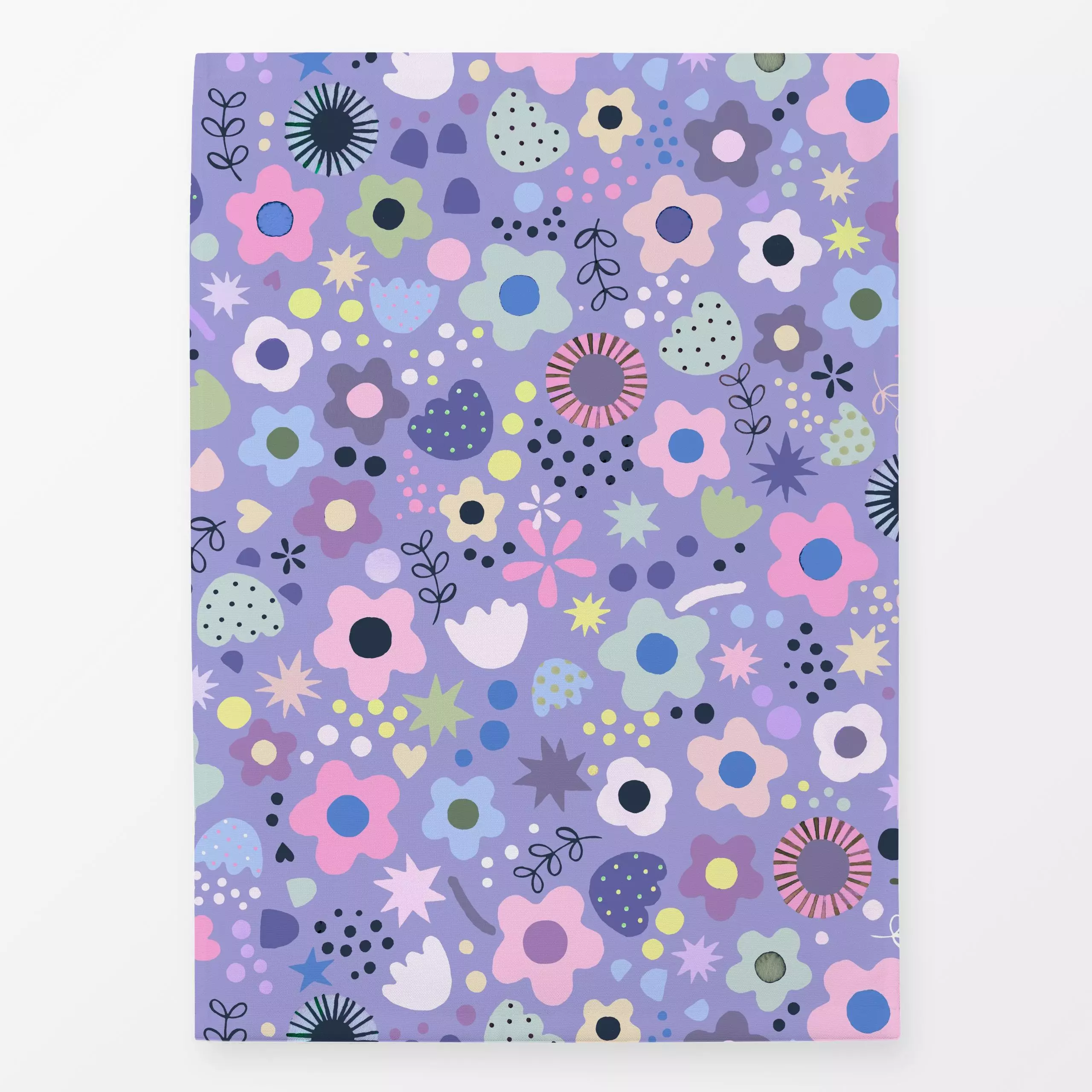 Geschirrtücher Psychedelic Bold Blumen Lilac - Blumen & Florales, Frühling, Liebe, Romantik & Pride - von „Ninola Design "; ...
