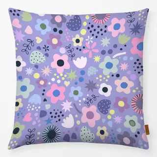 Kissen Psychedelic Bold Blumen Lilac