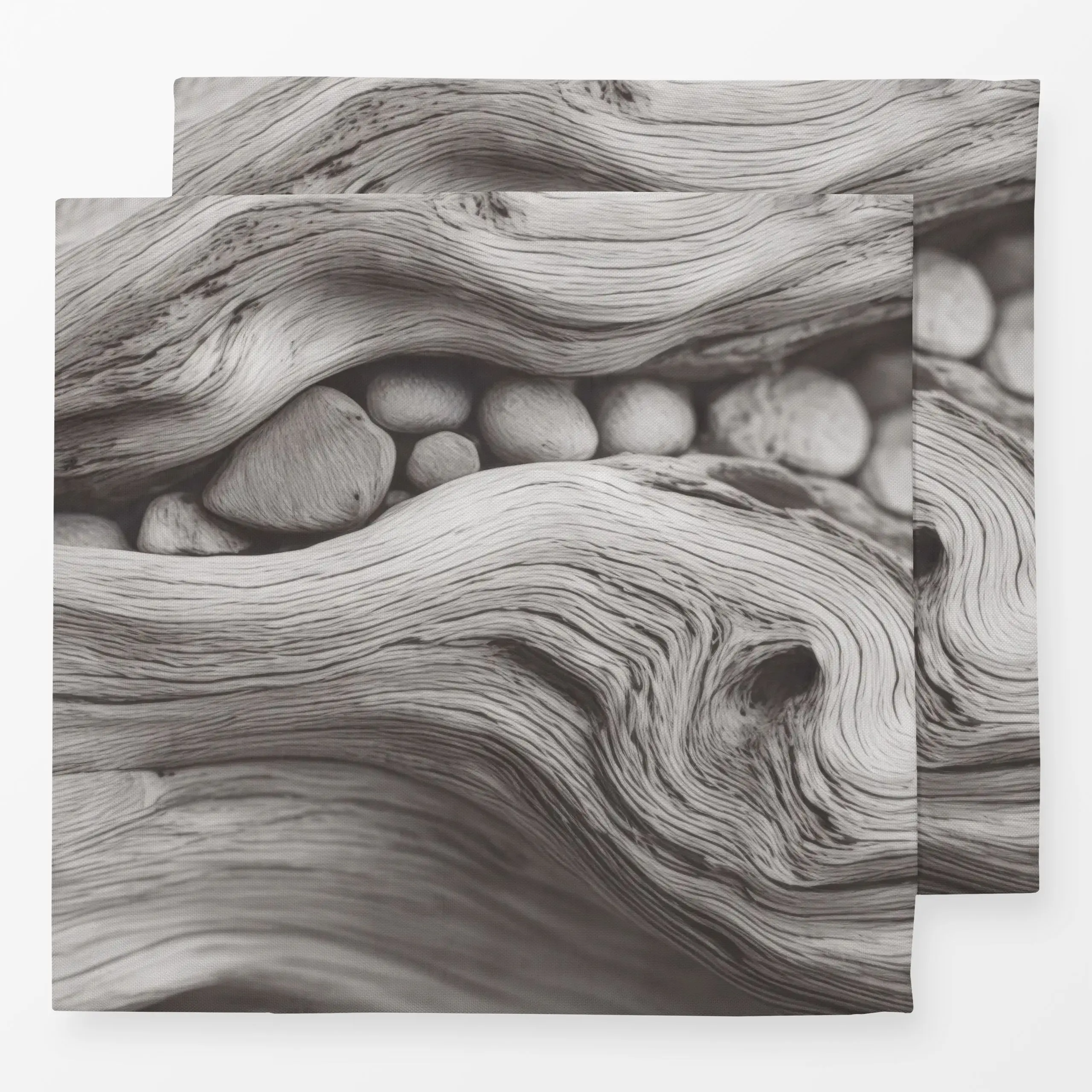 Servietten Beach Vibes - Sommer - von „Andrea Haase"; Textur, Strand, Minimalismus, maritim, Holz, organisch, neutral, organ...