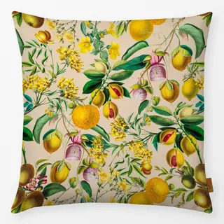 Kissen Tropischer Gartenzauber beige