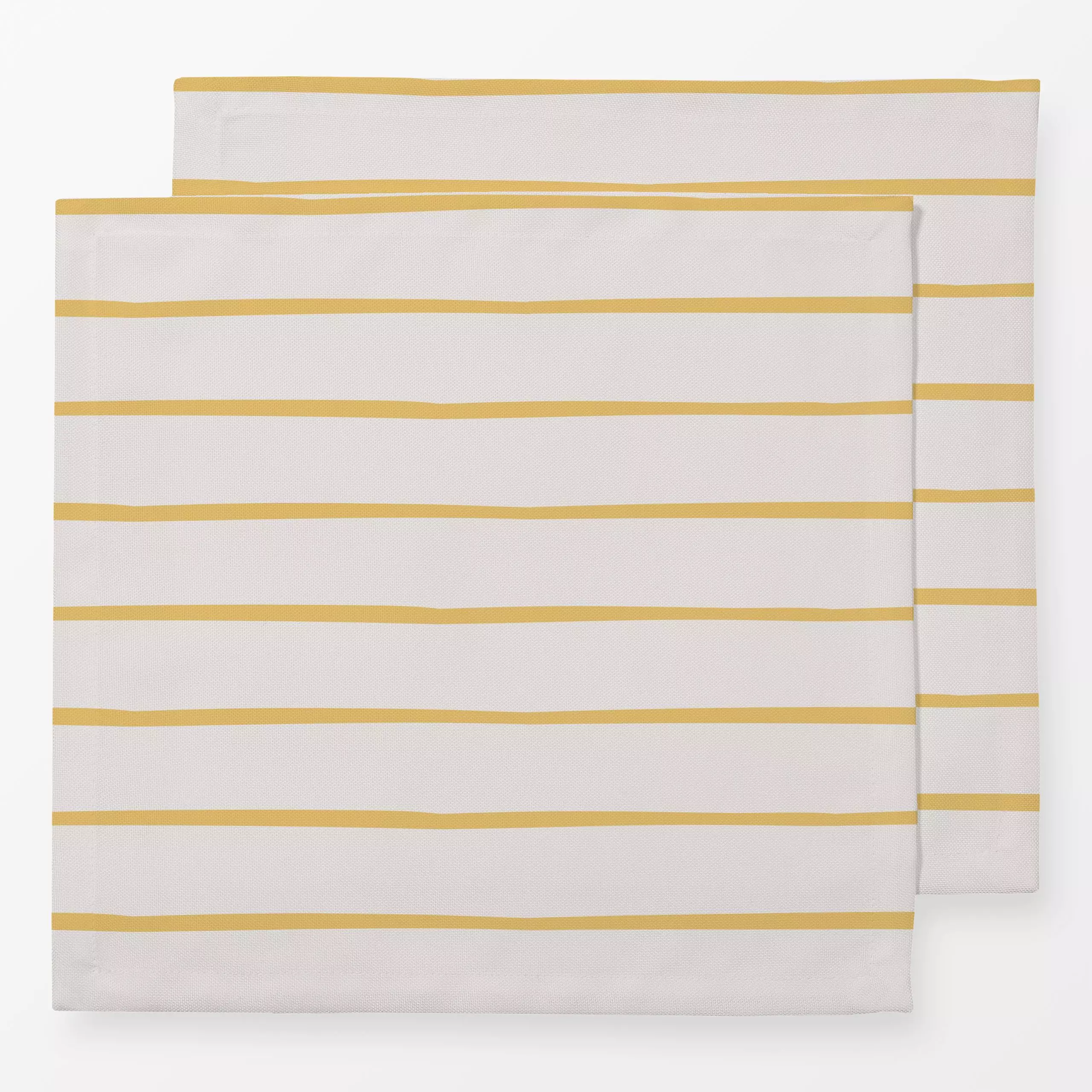 Servietten Fall Love Stripes Yellow - Herbst, Symbole & Muster - von „Jana Driver"; Streifen, beige, Herbst, gelb, stripes, ...