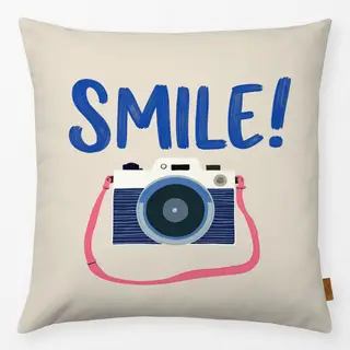 Kissen Kamera smile