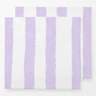 Servietten Streifen Lila