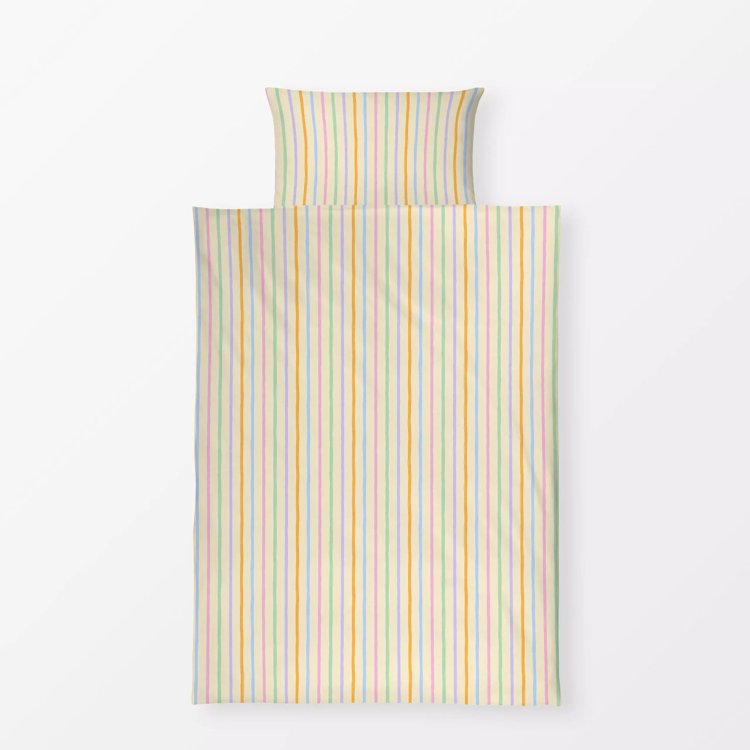 Bettwäsche Streifen Bunt - Symbole & Muster - von „Studio Kesse"; Linien, Streifen, Ostern, bunt, gestreift, Streifenmuster,...