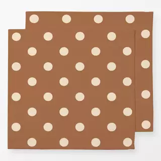 Servietten Polka Dots braun