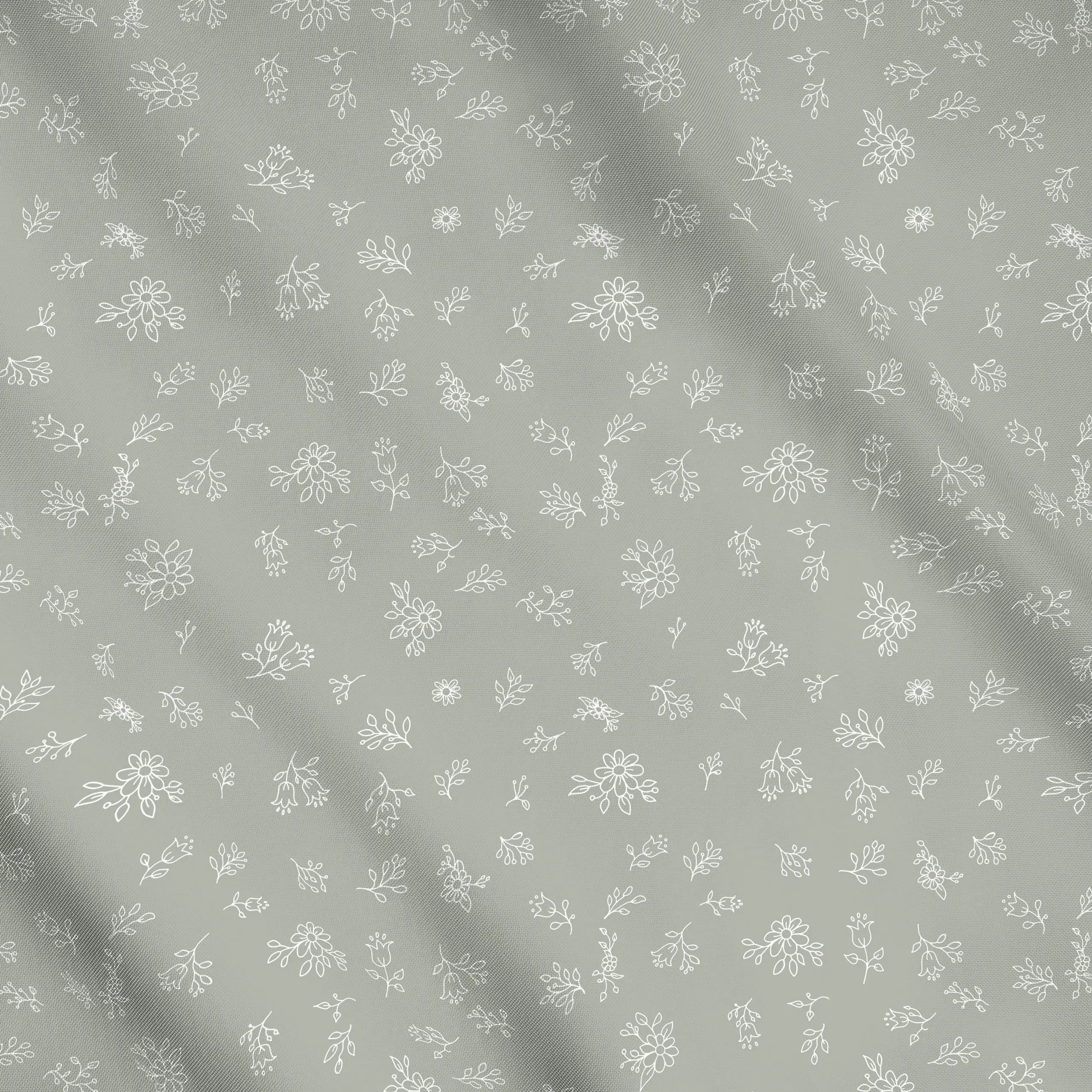 Meterware Ditsy Blumen Muster Midsommar, Blumen, Sommer, von Monika Strigel