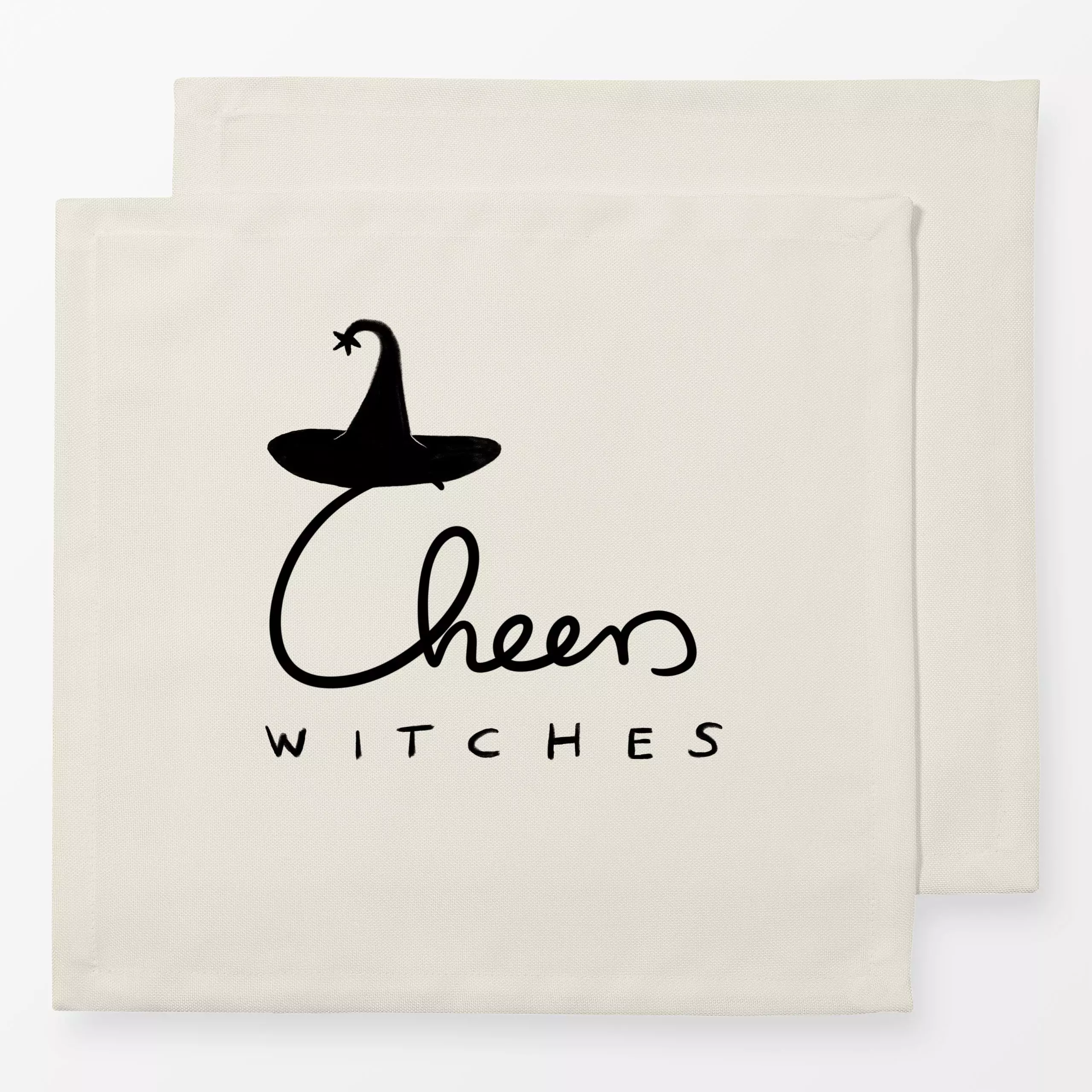 Servietten Cheers Witches Halloween - Sprüche & Schriftzüge, Anlässe - von „Sophie Augustin Illustration"; Halloween, Witch,...