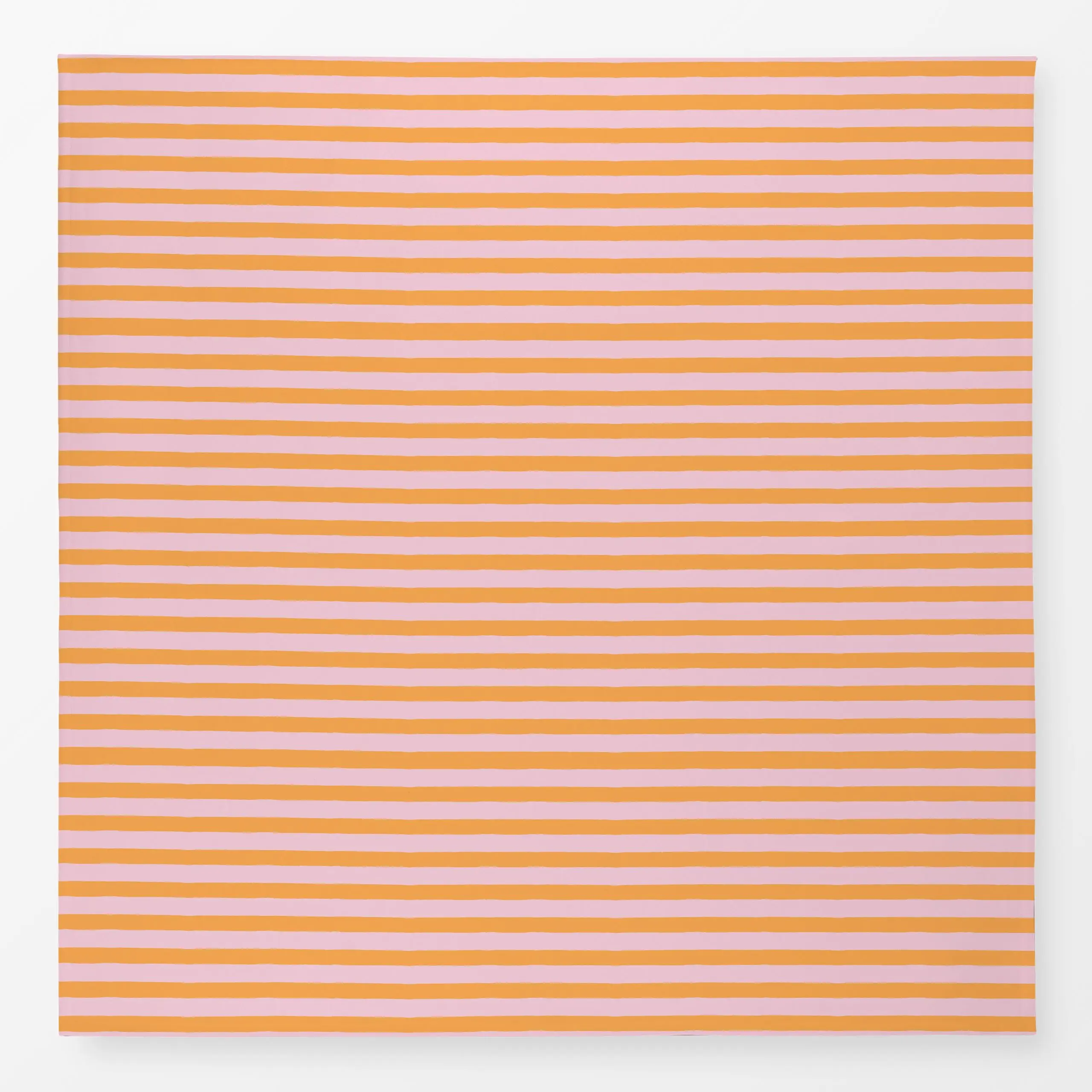 Tischdecke Querstreifen orange rosa, gemustert, Sommer, von Katrin Graff