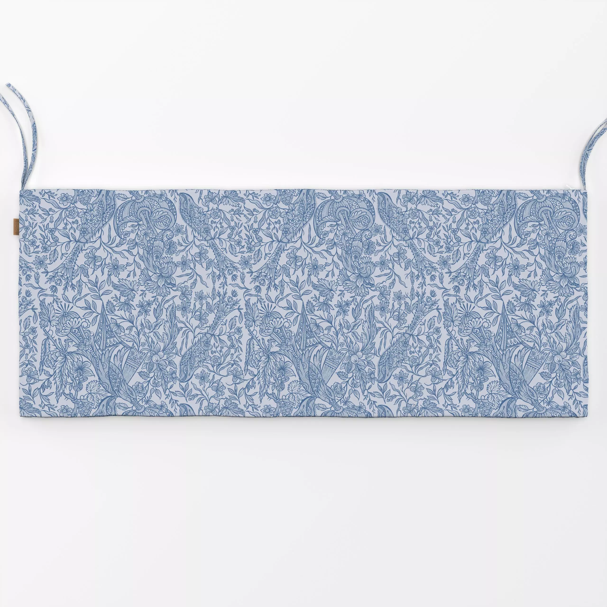 Bankauflage Vintage Floral Blue - Blumen & Florales, Retro & Vintage - von „Andrea Haase"; Natur, verspielt, botanik, Nostal...
