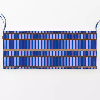 Bankauflage blue pink stripes