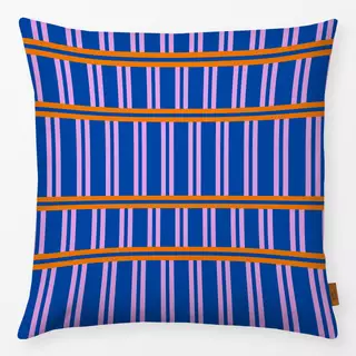 Kissen blue pink stripes