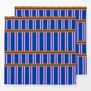 Servietten blue pink stripes