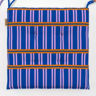 Sitzkissen blue pink stripes