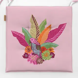 Sitzkissen Frühlingsparadies Rosa