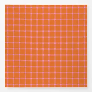 Tischdecke Karo orange pink