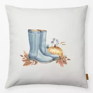 Kissen Blaue Gummistiefel