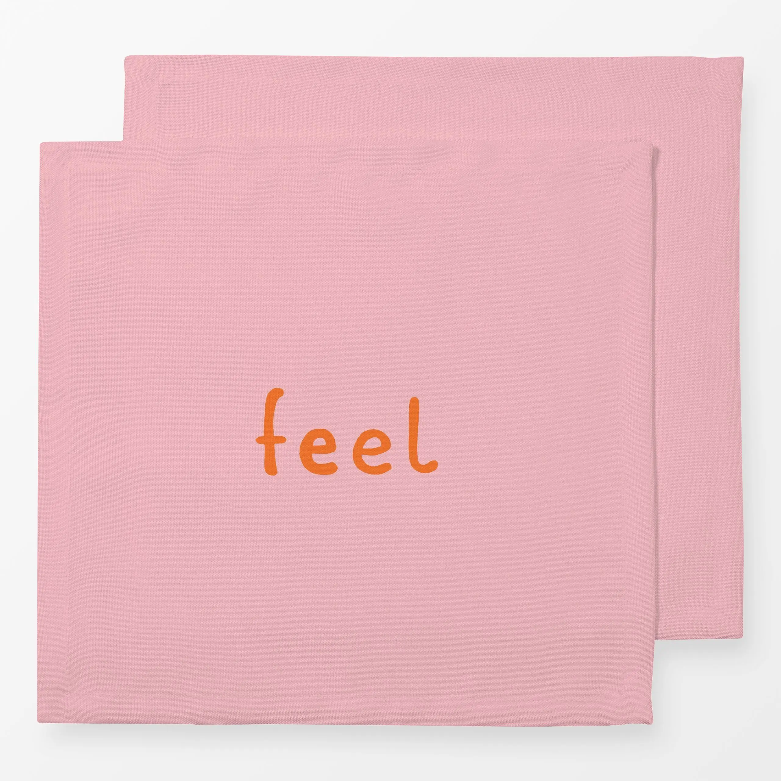 Servietten Love Feel rosa - Liebe, Romantik & Pride, Sprüche & Schriftzüge, Anlässe - von „Julia Schumacher"; Love, Liebe, s...