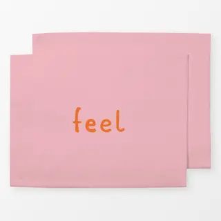 Tischset Love Feel rosa