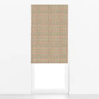 Raffrollo Tattersall Herbst Karo beige