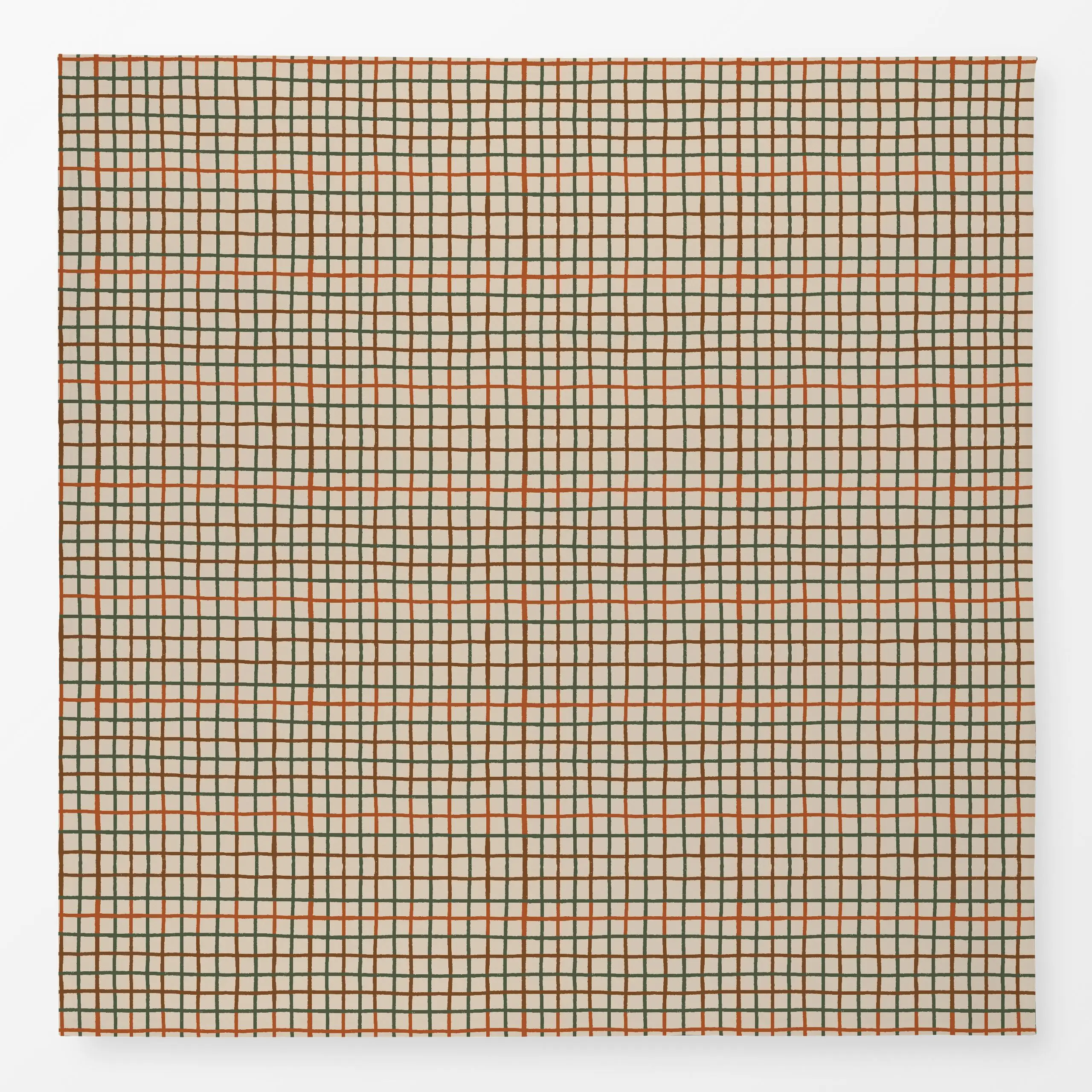 Tischdecke Tattersall Herbst Karo beige - Herbst, Symbole & Muster - von „Katrin Graff"; Karo, Herbst, Herbstdeko, kariert, ...