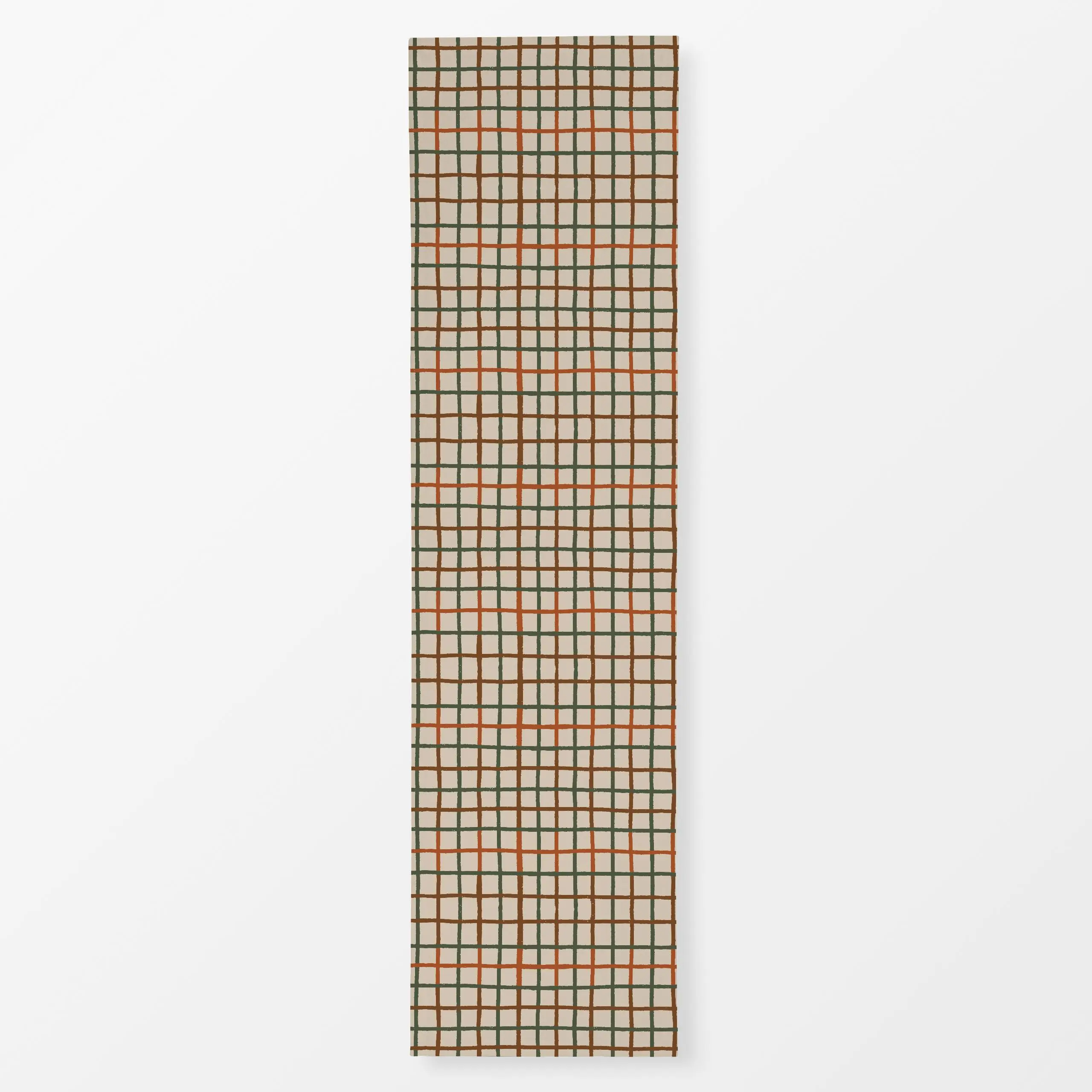 Tischläufer Tattersall Herbst Karo beige - Herbst, Symbole & Muster - von „Katrin Graff"; Karo, Herbst, Herbstdeko, kariert,...