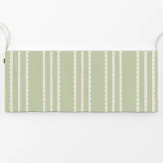 Bankauflage Spitzenstreifen Grün