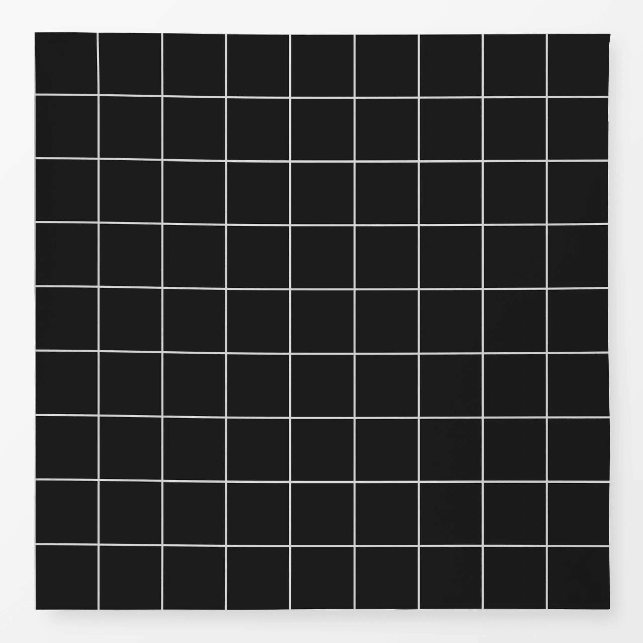 Tischdecke Memphis Grid White On Black, gemustert, von BOUDOIR BOBO
