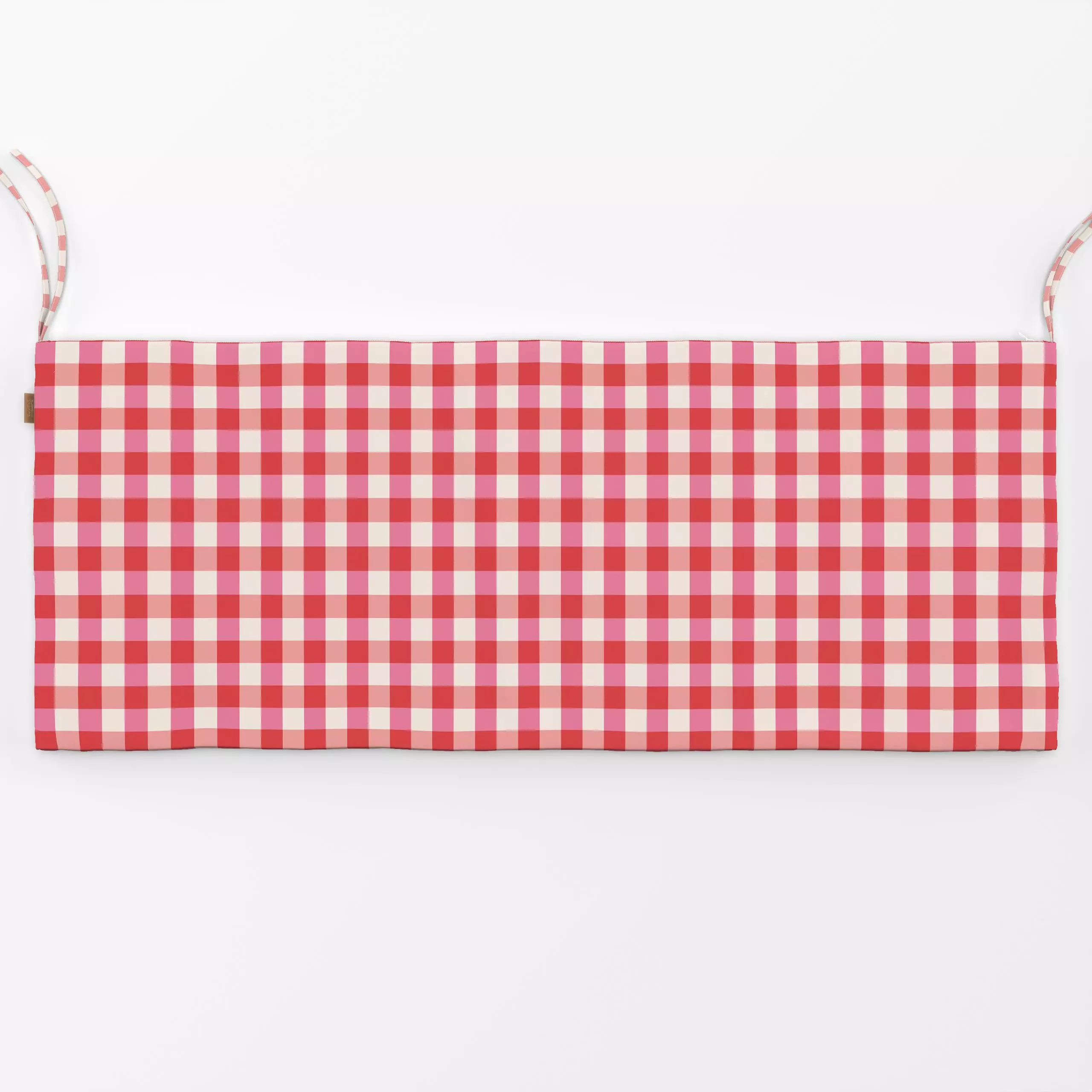 Bankauflage Picknick Plaid beige pink - Symbole & Muster - von „Kathrin Woo"; Sommer, landhaus, Karos, kariert, Landhausstil...