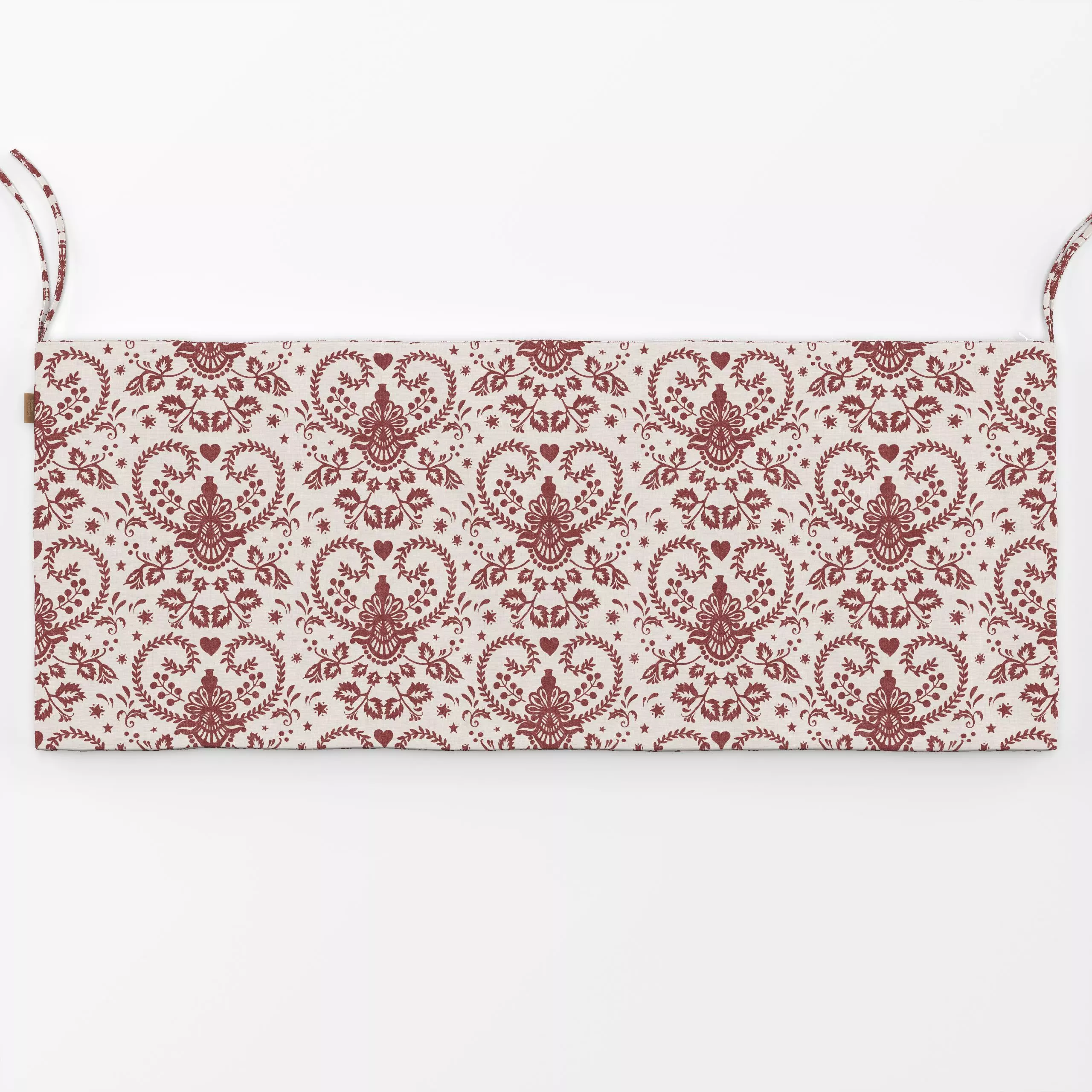 Bankauflage Whimsy Folk Christmas II - Kinderzimmer & Motive für Kinder, Weihnachten, Winter - von „Bloomery Decor"; Tannenz...