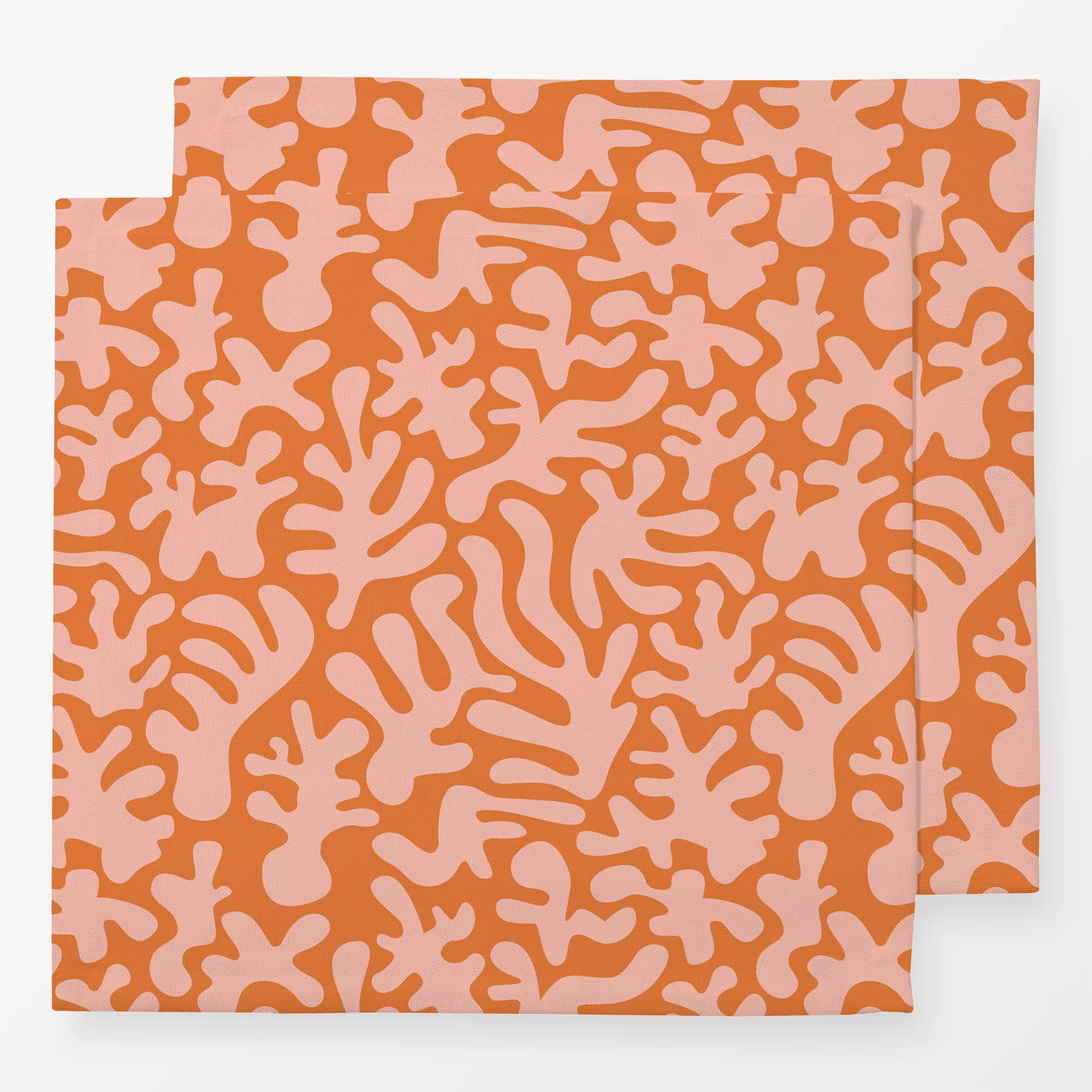 Servietten korallen muster - rosa orange - Sommer, Symbole & Muster, Anlässe - von „Heyduda"; Muster, abstrakt, Meer, Sommer...