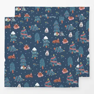 Servietten Christmas Cats