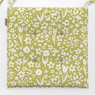 Sitzkissen Blumen Muster Spring Hellgrün