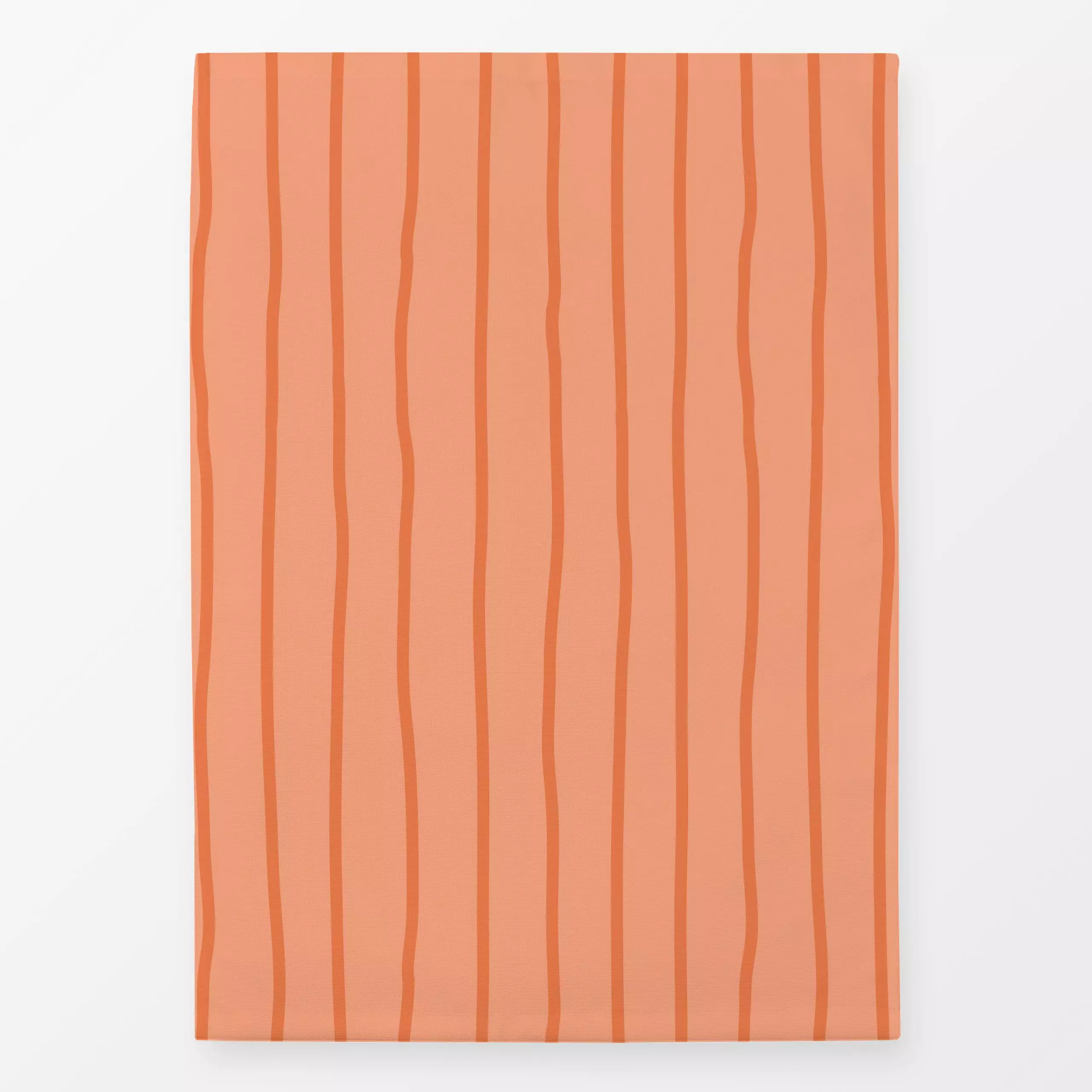 Geschirrtücher Sommerstreifen Apricot Orange - Symbole & Muster - von „Andrea Haase"; Streifen, warm, gestreift, Sommerlich,...
