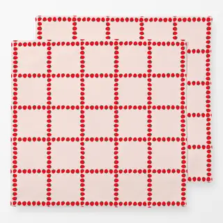 Servietten Erdbeeren Strawberry Grid