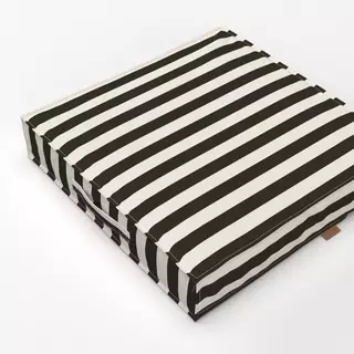 Bodenkissen Streifen Beige Braun