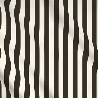 Meterware Streifen Beige Braun