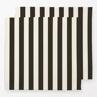 Servietten Streifen Beige Braun