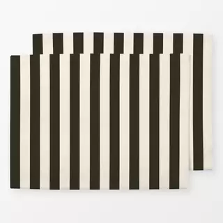 Tischset Streifen Beige Braun