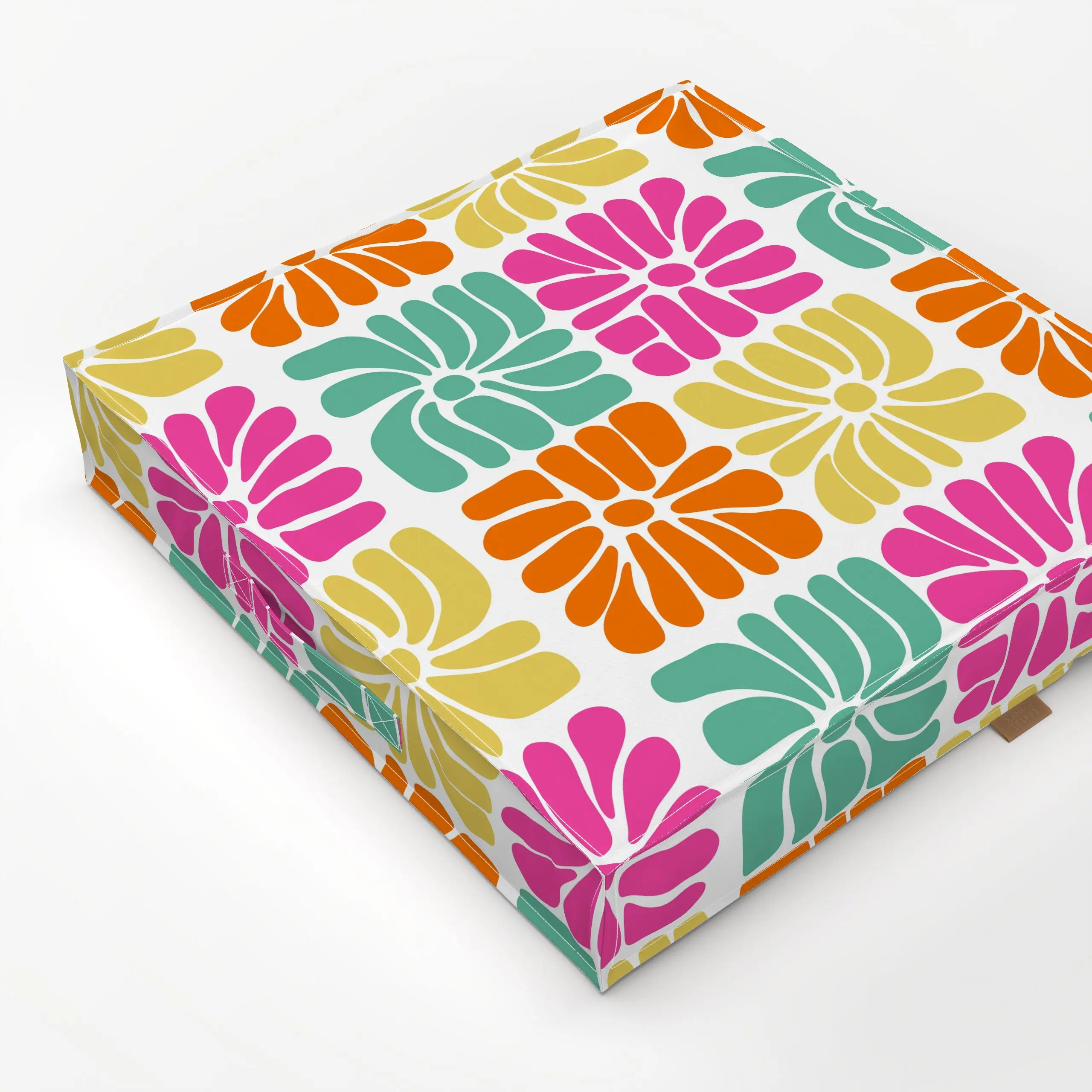 Bodenkissen Matisse Summer Florals - Blumen & Florales, Sommer, Retro & Vintage - von „Andrea Haase"; abstrakt, Sommerblumen...