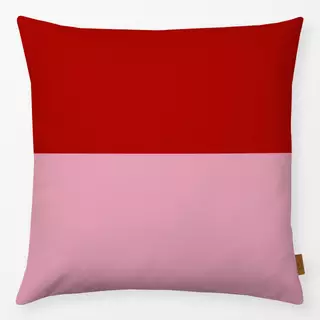 Kissen Colorblocking Rot&Rosa