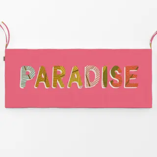 Bankauflage Tropical Paradise Pink