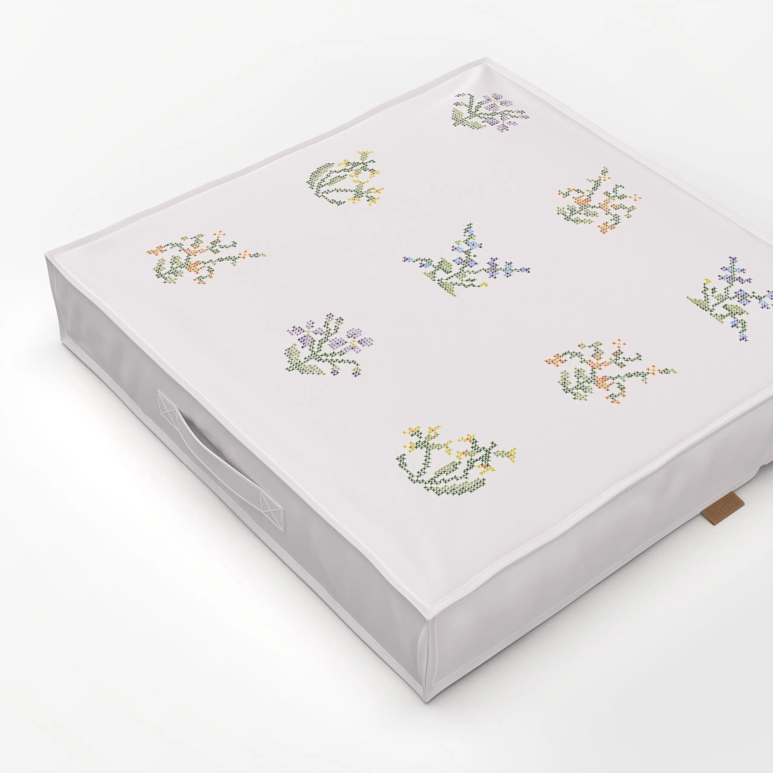 Bodenkissen Kreuzstich Blumen - Blumen & Florales, Frühling - von „Sophie Augustin Illustration"; Blumen, Blüten, Fruehling,...