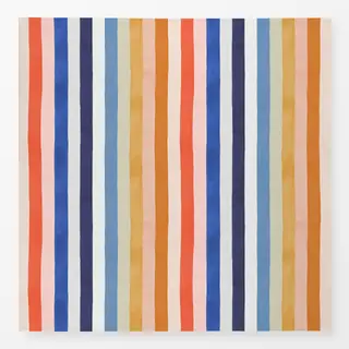 Tischdecke Strand Streifen Aquarell Blau