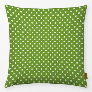Kissen Punkte Polkadot Beige Grün