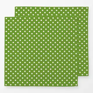Servietten Punkte Polkadot Beige Grün