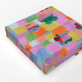 Bodenkissen Frühling Art Muster no 3